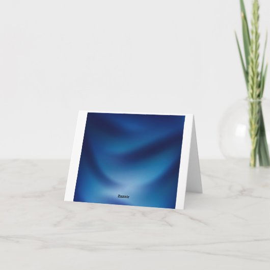 Blue Hydrangea Blume Navy Blue Wedding Vielen Dank Dankeskarte (Rückseite)