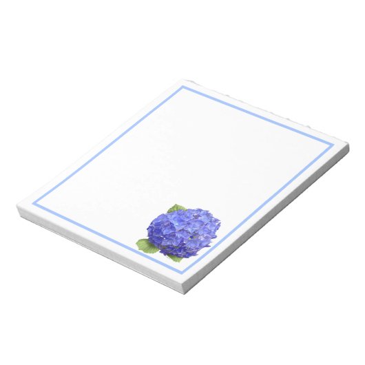 Blue Hydrangea-Blume Notizblock (Rotiert)