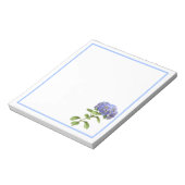 Blue Hydrangea-Blume Notizblock (Rotiert)