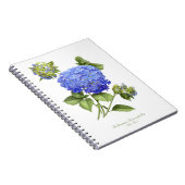 Blue Hydrangea-Blume Notizblock (Rechte Seite)
