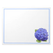 Blue Hydrangea-Blume Notizblock (Vorderseite)