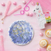 Blue Hydrangea Blume Paper Party Hochzeitssender T Pappteller (Party)