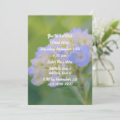 Blue Hydrangea Blume Party Einladung (Stehend Vorderseite)