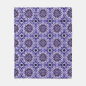 Blue Hydrangea Blume Petals Abstrakt Art Pattern Fleecedecke (Vorderseite)