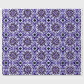 Blue Hydrangea Blume Petals Abstrakt Art Pattern Geschenkpapier (Flach)