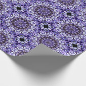 Blue Hydrangea Blume Petals Abstrakt Art Pattern Geschenkpapier (Ecke)