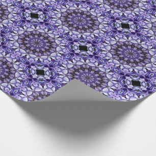 Blue Hydrangea Blume Petals Abstrakt Art Pattern Geschenkpapier