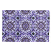 Blue Hydrangea Blume Petals Abstrakt Art Pattern Kissenbezug (Rückseite)