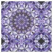 Blue Hydrangea Blume Petals Abstrakt Art Pattern Stoff (Nahaufnahme)