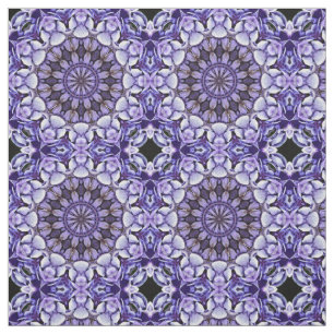 Blue Hydrangea Blume Petals Abstrakt Art Pattern Stoff