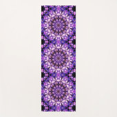 Blue Hydrangea Blume Petals Abstrakt Art Pattern Yogamatte (Vorderseite)