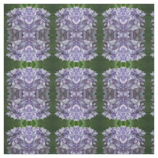 Blue Hydrangea Blume Petals Pattern Stoff (Muster)