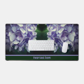 Blue Hydrangea Blume Petals Personalisiert Schreibtischunterlage (Tastatur & Maus)