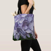 Blue Hydrangea Blume Petals Tasche (Von Nahem)