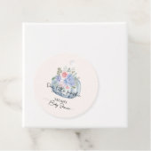 Blue Hydrangea Blume Pumpkin Fall Baby Dusche Geschenkanhänger (Beispiel)
