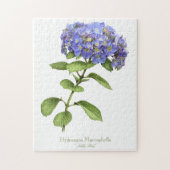 Blue Hydrangea-Blume Puzzle (Vertikal)