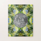 Blue Hydrangea Blume Rahmen erstellen Sie Ihr eige Puzzle (Vertikal)