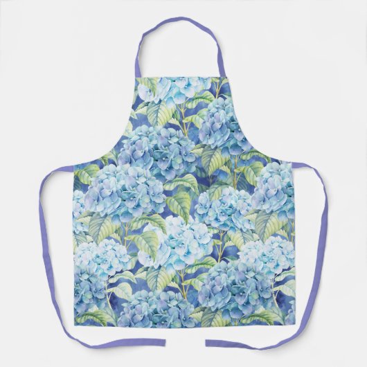 Blue Hydrangea-Blume Schürze (Vorderseite)