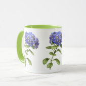 Blue Hydrangea-Blume Tasse (Vorderseite Links)