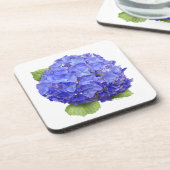 Blue Hydrangea-Blume Untersetzer (Linke Seite)