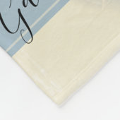 Blue Hydrangea Blume Wedding Fleecedecke (Ecke)