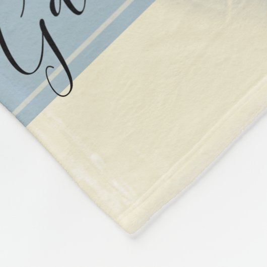 Blue Hydrangea Blume Wedding Fleecedecke (Ecke)