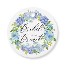 Blue Hydrangea Blume Wreath Bridal Brunch