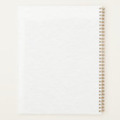 Blue Hydrangea & Blush Floral Personalized Planer (Rückseite)