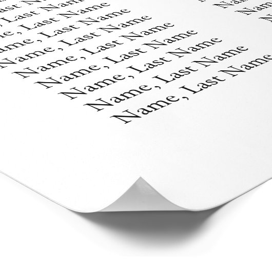 Blue Hydrangea Blush Rose 8 Tische SITZPLATZ Poster (Ecke)