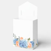 Blue Hydrangea Blush Rose Eukalyptus Brautparty Geschenkschachtel (Geöffnet)