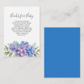 Blue Hydrangea Books for Baby Showcard Begleitkarte (Vorne/Hinten)