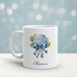 Blue Hydrangea Bouquet Bridesmaid Kaffeetasse