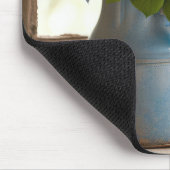 Blue Hydrangea Bouquet in Window Mousepad (Ecke)