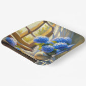 Blue Hydrangea Bouquet Pappteller (Gewinkelt)