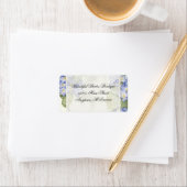 Blue Hydrangea Bracket florale feierliche Hochzeit Adressaufkleber (Insitu)