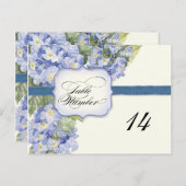 Blue Hydrangea Bracket florale feierliche Hochzeit Postkarte (Vorne/Hinten)