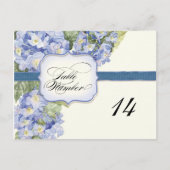 Blue Hydrangea Bracket florale feierliche Hochzeit Postkarte (Vorderseite)