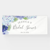 Blue Hydrangea Brautparty Banner (Horizontal)