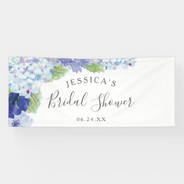 Blue Hydrangea Brautparty Banner