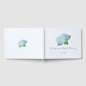 Blue Hydrangea Brautparty Gästebuch (Voll)