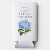 Blue Hydrangea Brautparty Party Selters Dosenkühler (Rückseite)