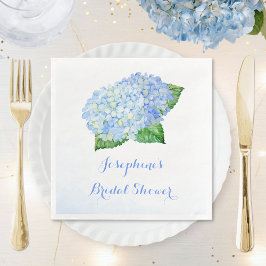 Blue Hydrangea Brautparty Serviette