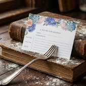 Blue Hydrangea Brautparty Tee Rezept Karte