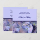 Blue Hydrangea Bridal Dusche Einladungen (Vorne/Hinten)