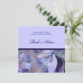 Blue Hydrangea Bridal Dusche Einladungen (Stehend Vorderseite)