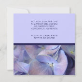 Blue Hydrangea Bridal Dusche Einladungen (Rückseite)