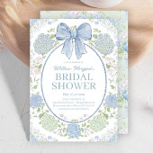 Blue Hydrangea Bridal Shower Invitation Einladung