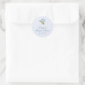 Blue Hydrangea Bridal Shower Sticker (Tasche)