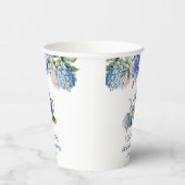 Blue Hydrangea Bridal Tea Party Pappbecher (Rechts)