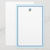 Blue Hydrangea Briefpapier (Vorne/Hinten)